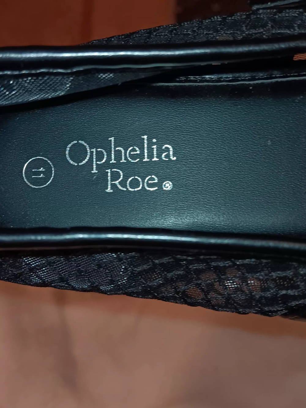 Black Ophelia Roe "Margot" Mesh Flats - Picture 3 of 5